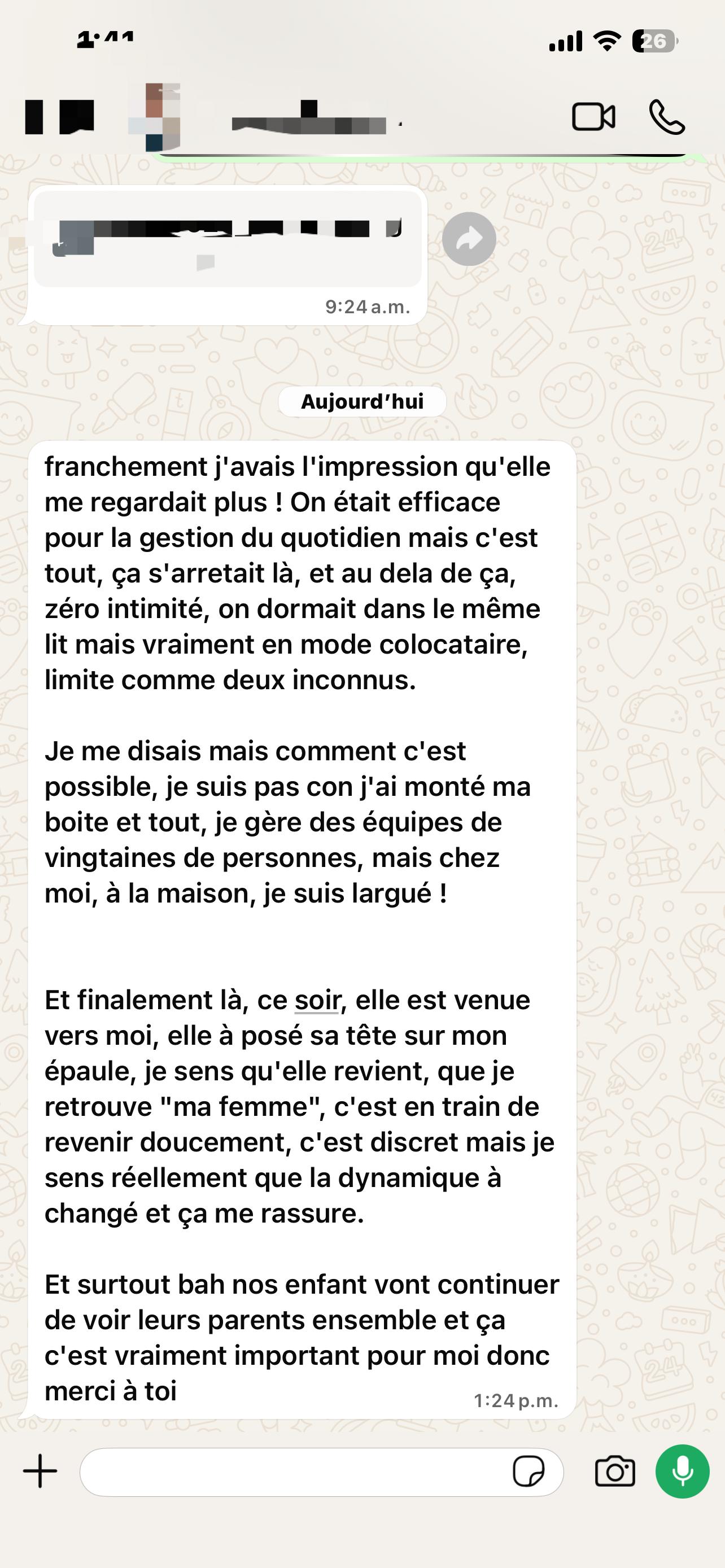 Temoignage 1